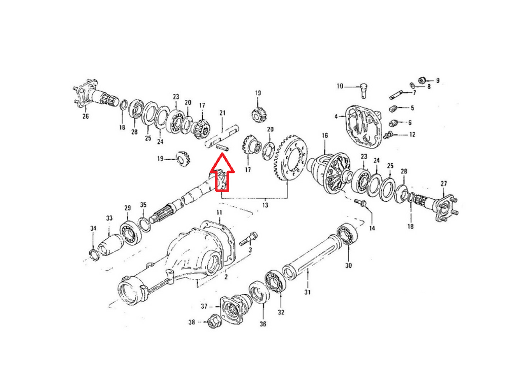 Differential Roll Pin for Lock Pin R180 R200 OEM 240Z 260Z 280Z