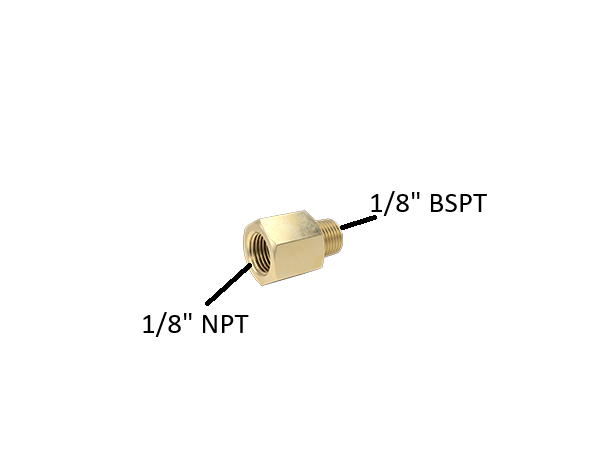 Adaptor BSPT BPT to NPT Pipe Fitting 1/8
