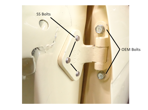 Door Hinge Bolt Kit OE Style 510 68-73