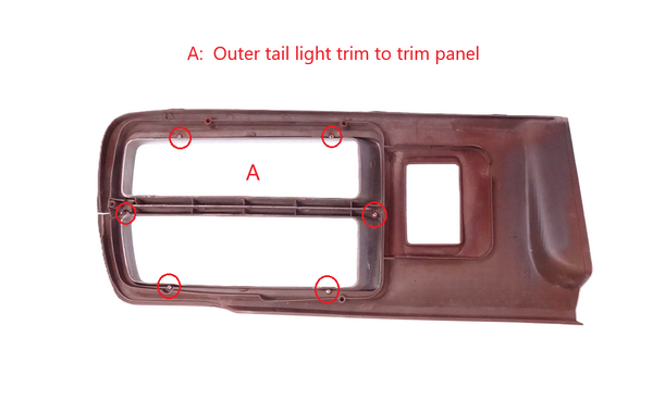 Tail Light Panel Trim Mounting Screw Hardware OEM 260Z 280Z 74-78