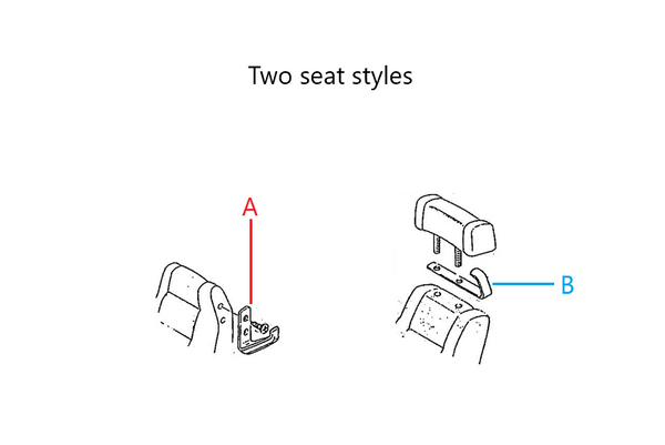 Seat Belt Holder Bracket Headrest 280ZX