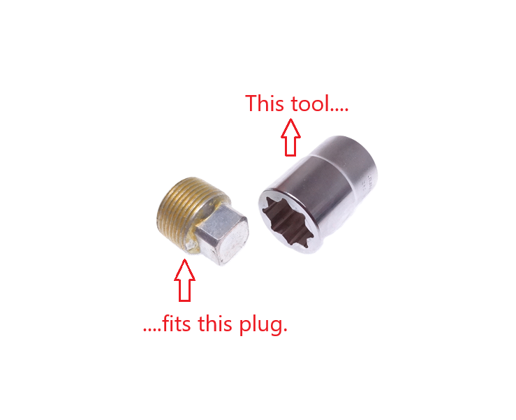 【中古】 BARFOUT！（240） Transmission Plug Socket Tool Square Drive 240Z 260Z 280Z 280ZX