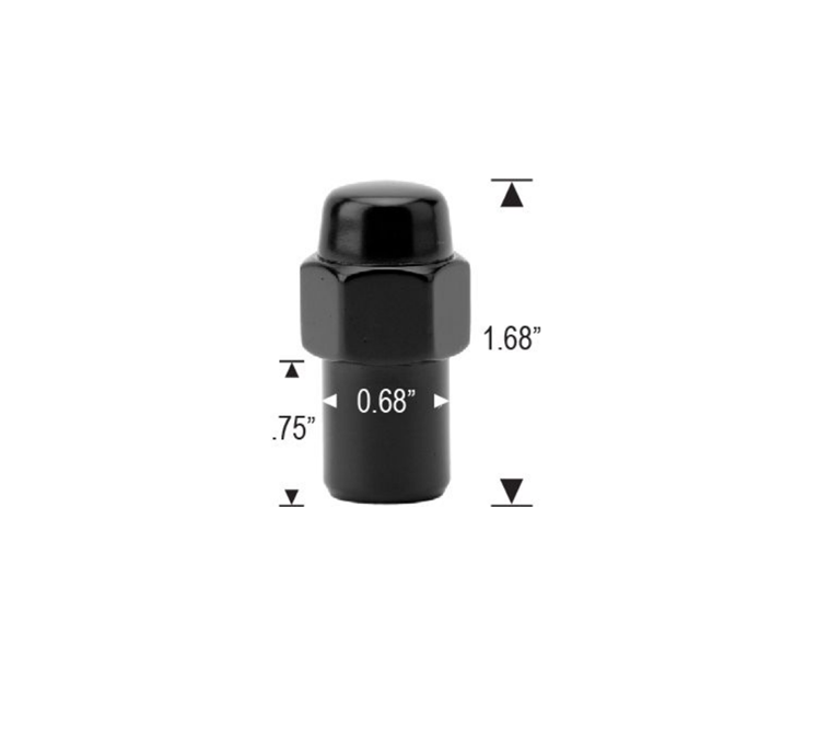 Black Alloy Mag Wheel Lug Nut or Washer 240Z 260Z 280Z 280ZX 510