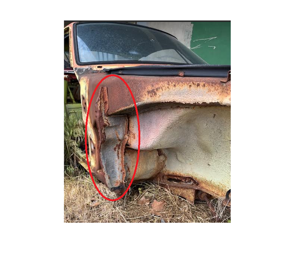 Inner Fender Shield Sheet Metal 240Z 1970-73