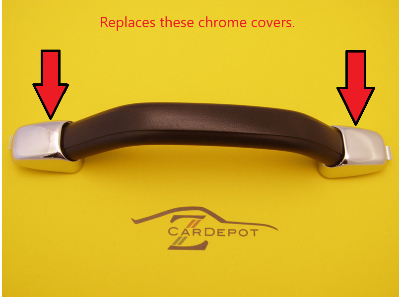 Interior Door Handle Pull End Cover Black or Silver 240Z | Z Car