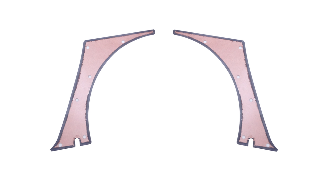 Interior Rear Dog Leg Trim Panels Black Vinyl 240Z 260Z | Z Car