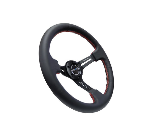 Sport Steering Wheel 350mm Leather or Suede Black NRG