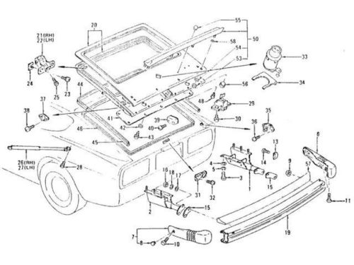 Hatch Seal OEM Nissan 240Z 260Z 280Z
