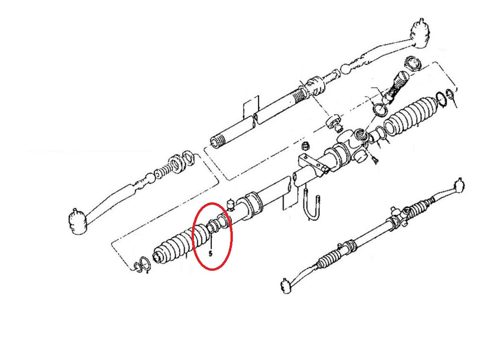 Steering Rack Tube Bushing OEM 240Z 260Z 280Z