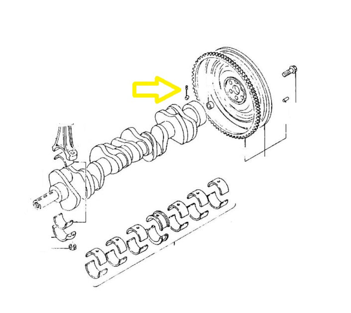 Crankshaft Oil Hole Plug Ball OEM 240Z 260Z 280Z Z Car Depot Inc