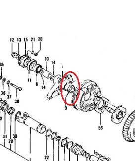 Wheel Bearing Rear Axle Outer OEM 240Z 260Z 280Z