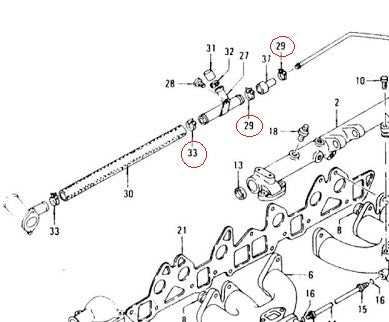 Heater Hose Clamp Wire Set 3 OEM 240Z 260Z 280Z