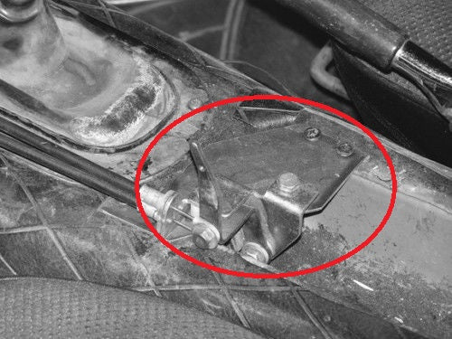 Choke Lever Mounting Plate Reinforcement 240Z