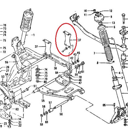 Rear Transverse Link Brace Stainless 240Z 260Z 280Z