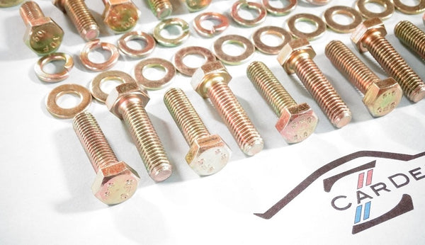 Door Hinge Yellow Zinc Bolt Kit OE Look 240Z 260Z 280Z