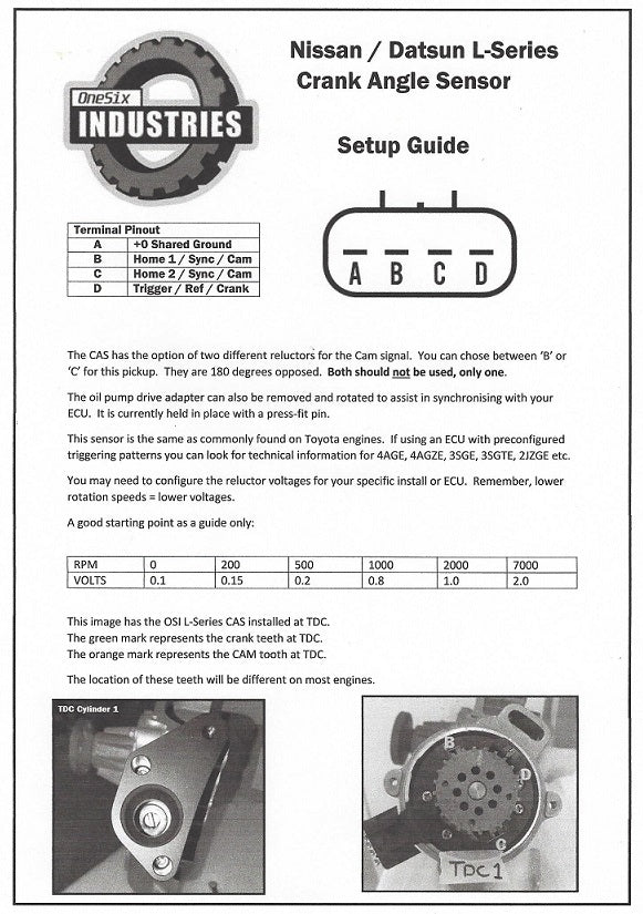 Distributor Crank Trigger Igniton Sensor EFI 240Z 260Z 280Z 510