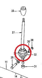 Shift Boot Seal Lever OEM 240Z 260Z 280Z 70-78