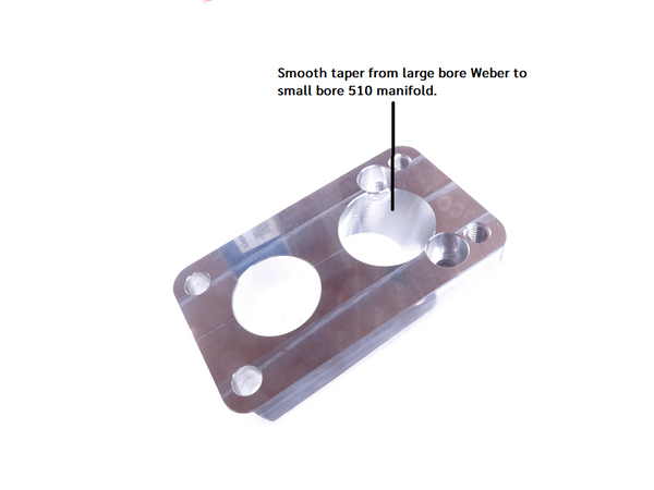 Carburetor Adaptor Plate Spacer Weber DGV for 510 1.6L