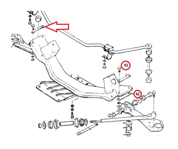 Front Sub Frame Cross Member Special Washer Kit 510
