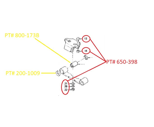 Transmission Mount Bolt Kit OEM 240Z 260Z 280Z 280ZX 70-83