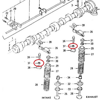 Rocker Arm Screw Lock Nut OEM 240z 260z 280Z