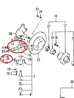 Front Knuckle Arm Bolt OEM 240Z 260Z 280Z