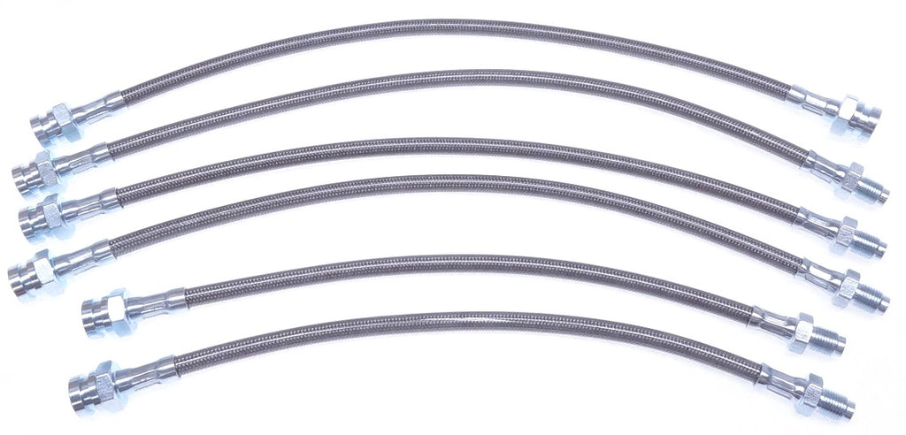 Brake Hose Kit Braided Steel 280ZX 79-83 | Z Car Depot Inc