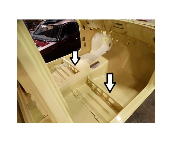 Floor Pan Sheet Metal Seat Brace 510