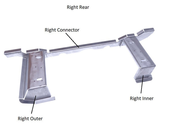 Rear Seat Bracket Brace Mount Floor Board 240Z 260Z
