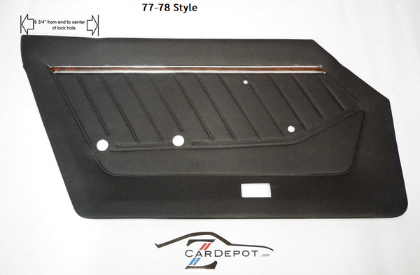 Door Panel Card Set Black 260Z and 280Z 1974-78 NEW