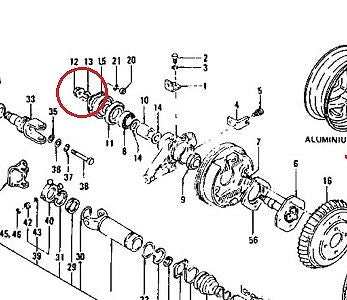 Rear Outer Stub Axle Lock Nut OEM 240Z 260Z 280Z
