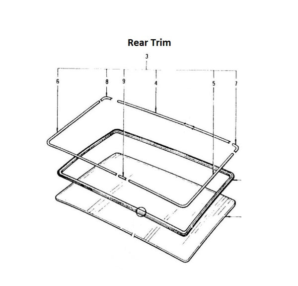 Windshield or Hatch Glass Window Trim Chrome 240Z 260Z 280Z