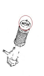 Strut Mount Top Inner Fender Nut OEM 240Z 260Z 280Z