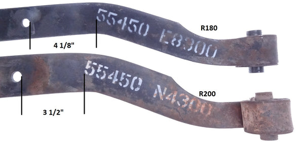 Mustache Differential Bar Part Number Stencil R180 R200 240Z 260z 280z