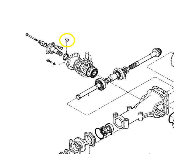 R180 R160 Differential Axle Side Seal OEM 240Z 260Z 280Z 510