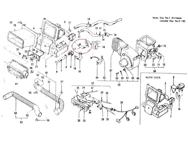 Heater Hose Under Dash OEM 260Z 280Z