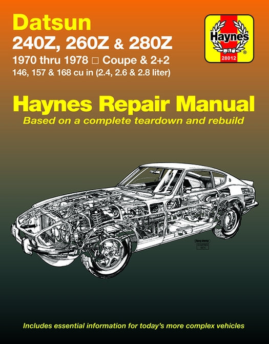 Haynes Repair Manual | Z Car Depot Inc