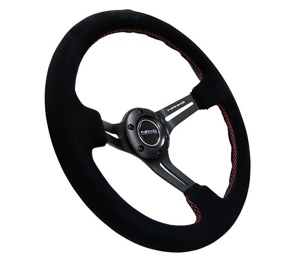 Sport Steering Wheel 350mm Leather or Suede Black NRG