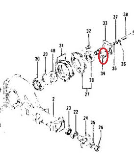 R180 Rear Differential Axle Stud OEM 240Z 260Z 280Z
