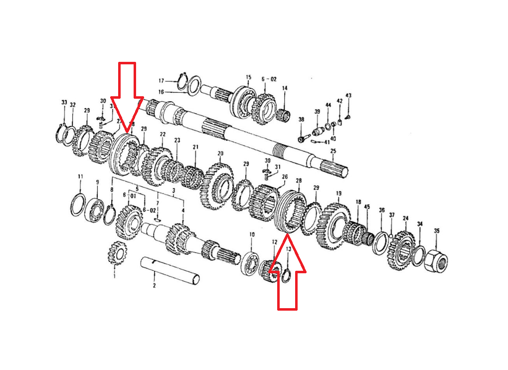 Transmission Coupling Sleeve Gear Changer Slider OEM 240Z 260Z Transmission Coupling Sleeve Gear Changer Slider OEM 240Z 260Z