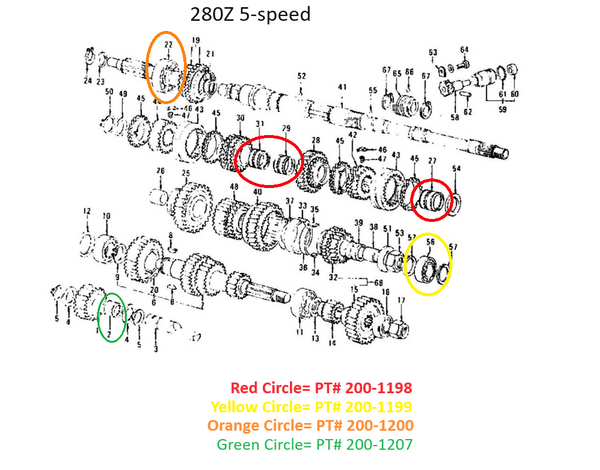 Transmission Reverse Gear Needle Cage Bearing