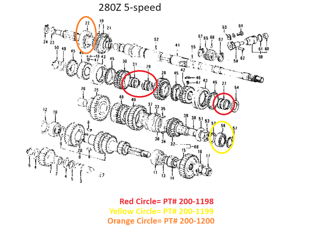 5-Speed Transmission Ball Bearing 280Z 280ZX | Z Car Depot Inc 5-Speed Transmission Ball Bearing 280Z 280ZX | Z Car Depot Inc