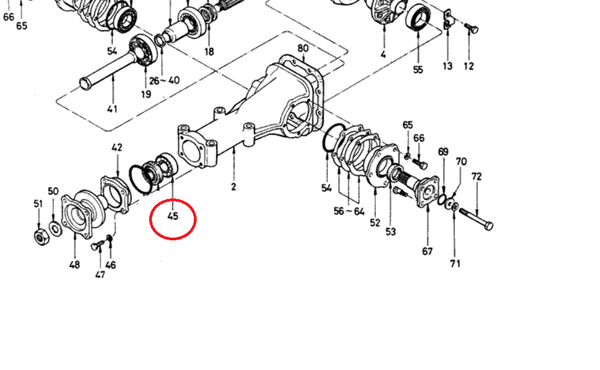 R160 Differential Pinion Ball Bearing 510