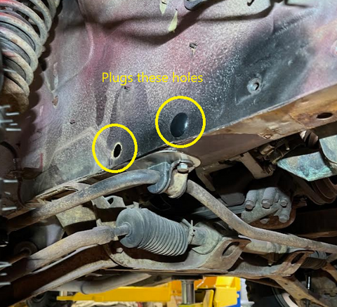 Front Frame Sway Bar Area Rubber Plug OEM 280Z