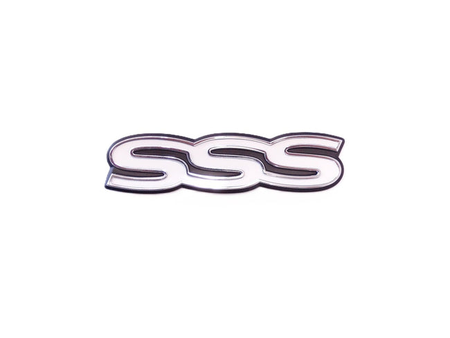 2Pcs Datsun Bluebird 510 Side Front Fender Emblem Badge – Replacement, Chrome/Silver