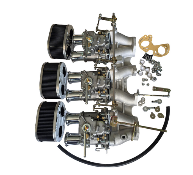 Triple 40DCOE or 45DCOE Carburetor Kit 240Z Weber Style | Z Car