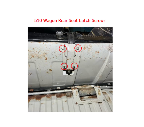 510 Wagon Rear Seat Latch Hardware