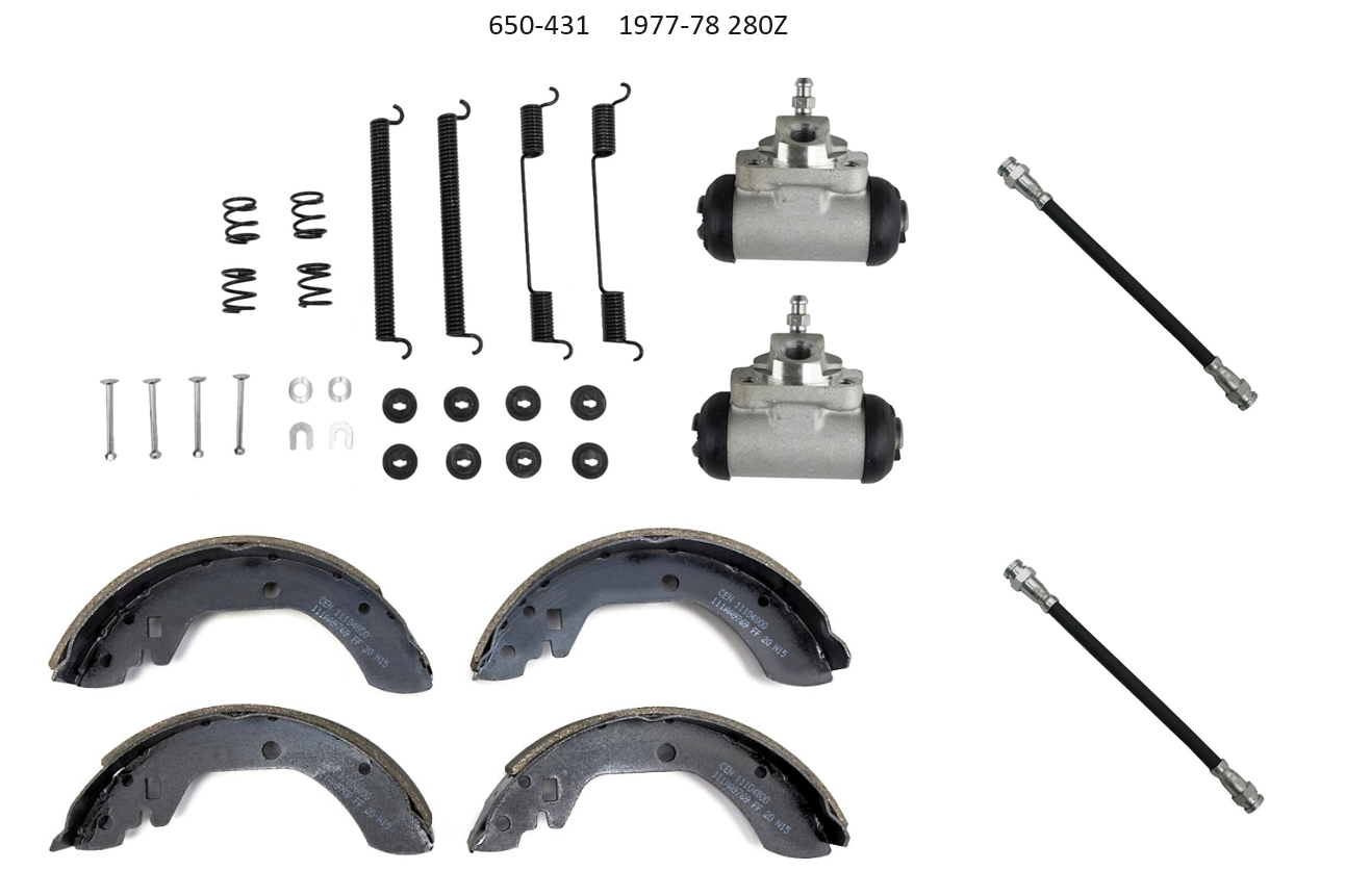 Rear Drum Brake Kit 240Z 260Z 280Z | Z Car Depot Inc Rear Drum Brake Kit 240Z 260Z 280Z | Z Car Depot Inc