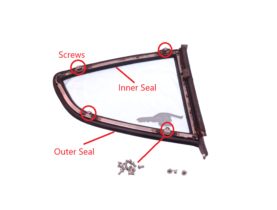 Side Window Rubber Weatherstrip and Hardware Intallation Kit 240Z 260Z ...