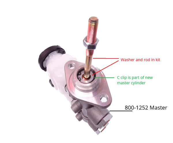 Brake Master Cylinder Rod Conversion Kit 510 1968-73
